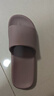 京東京造【抗菌皮紋拖】eva軟彈家居防臭浴室新款拖鞋女士 香芋紫 39-40 曬單實(shí)拍圖