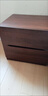 御樂(lè )欣實(shí)木床頭柜臥室2025新款簡(jiǎn)約床邊柜家用小型儲物床頭收納柜子 【豪華底座】雙抽胡桃色+黑40cm 【實(shí)木生態(tài)板】 曬單實(shí)拍圖