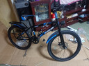 津馳遠兒童自行車(chē)6-12-15歲學(xué)生中大童車(chē)18寸20寸碟剎減震單車(chē)變速男孩 車(chē)燈款丨黑藍色+單速+雙碟剎+輻條輪 24寸【身高150-170cm】約13-17歲 曬單實(shí)拍圖