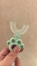 科巢兒童u型牙刷手動(dòng)寶寶1歲半2-3-4-6-8歲以上u形硅膠嬰刷牙神器 【適合2-6歲】艾希綠+慕斯牙膏 曬單實(shí)拍圖