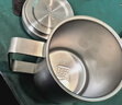三四鋼?316不銹鋼水杯兒童學(xué)生口杯水杯304蓋食品級泡茶杯防摔馬克杯子 420ml：雙層防燙 曬單實(shí)拍圖