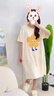 貓人純棉睡裙女生夏季短袖家居服睡衣甜美可愛(ài)卡通中長(cháng)款全棉連衣裙子 【100%純棉 親膚舒適】01M637 L 【160-165cm/100-120斤】 曬單實(shí)拍圖
