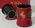 泥土故事國潮紅馬到成功高檔泡茶杯辦公杯禮盒裝馬年長(cháng)輩父親生日新年禮物 曬單實(shí)拍圖