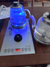 一號茶雙上水全自動(dòng)底部上水燒水壺高鵬防爆玻璃304嵌入式臺面兩用茶桌整套電熱水壺家用燒水養生壺套裝 1.2L 銀色20*37-雙邊上水-水壺+蒸茶器款 曬單實(shí)拍圖