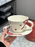 漫時(shí)光（Romance Days）旋轉木馬咖啡杯套裝新婚禮物陶瓷對杯碟輕奢高級喬遷禮盒裝伴手禮 旋轉木馬杯碟套裝-肌理感白禮盒禮袋裝 曬單實(shí)拍圖