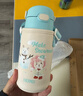 膳魔師（THERMOS）兒童開(kāi)學(xué)必備吸管保溫杯直飲水杯小學(xué)生大水壺貓狗系列3歲550ml粉 曬單實(shí)拍圖