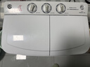 小鴨4.5公斤洗衣機半自動(dòng)小型波輪 大容量宿舍出租房家用  雙桶雙缸分區迷你洗衣機 4.5公斤加厚款+洗脫一體 曬單實(shí)拍圖