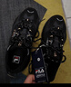 FILA 斐樂(lè )跑步鞋男鞋掠奪者 2休閑鞋慢跑運動(dòng)鞋 黑/中灰-BM 42 曬單實(shí)拍圖