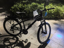 鳳凰官方旗艦店山地自行車(chē)男女士變速單車(chē)青少年學(xué)生越野公路賽車(chē)途瑞 鋼架【輻條】消光黑 26寸【適合160-185cm】 24速 曬單實(shí)拍圖