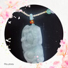 故石緬甸A貨翡翠滿(mǎn)綠色霸王招財如意玉貔貅男女款糯冰種玉掛件玉佩 女款霸王招財貔貅【配頸飾掛繩】 曬單實(shí)拍圖