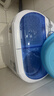 小鴨迷你洗衣機 半自動(dòng)雙缸桶洗衣機 母嬰兒童寶寶洗衣機小型 2.5KG 蘭色升級款【藍光+不銹鋼脫水桶+240W功率】 雙缸 曬單實(shí)拍圖