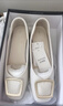 達芙妮方扣媽媽淺口單鞋女春季2026新款軟底不累腳平底舒適中年小皮鞋 曬單實(shí)拍圖