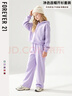 FOREVER21女童春季套裝2026新款洋氣時(shí)髦大童開(kāi)衫外套女孩上衣兒童運動(dòng)褲女 曬單實(shí)拍圖