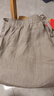 京東京造休閑褲女亞麻松緊長(cháng)褲2026春季新款透氣高腰闊腿褲亞麻色L 曬單實(shí)拍圖