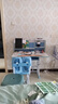 兒童學(xué)習桌小學(xué)生家用書(shū)桌新款寫(xiě)字桌可升降課桌椅套裝寫(xiě)作業(yè)桌子 B款藍48*80【護脊椅+可調節桌】 曬單實(shí)拍圖