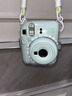 富士（FUJIFILM）instax mini12一次成像拍立得相機（mini11拍立得相機升級版） 薄荷綠 套餐1：官配+10張花邊+保護殼 曬單實(shí)拍圖