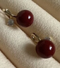 騏驥紅色耳環(huán)女2025年氣質(zhì)高級感銀針耳釘小眾新年耳飾生日禮物 曬單實(shí)拍圖