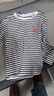 回力長(cháng)袖t恤女2026新款春紅色條紋純棉寬松內搭打底美式復古女生上衣 曬單實(shí)拍圖