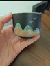 韻化手繪遠山景主人杯單杯陶瓷家用大號茶杯品茗杯茶具高檔杯子禮盒裝 路寶-釉彩山水-五色直身主人杯 曬單實(shí)拍圖