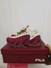 FILA VETTA CNY老爹鞋易烊千璽同款斐樂(lè )男鞋2026春款新年款休閑鞋新年 泡沫白/葡萄酒紅-WR 43 曬單實(shí)拍圖