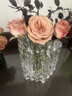 京東鮮花 冰川極凍花瓶 高端擺件客廳插花玻璃透明輕奢高級感水養玫瑰鮮花 曬單實(shí)拍圖