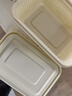 玉米淀粉一次性餐盒食品環(huán)?？山到饧訜岽虬锌觳惋埡型赓u(mài)便當盒 長(cháng)方形750ML*50套【帶蓋】 曬單實(shí)拍圖