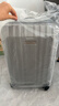 新秀麗（Samsonite）行李箱20英寸+28英寸拉桿箱子母套裝箱旅行密碼箱N(xiāo)X0銀色 曬單實(shí)拍圖