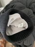 蕉下帽子冬季男士帽子女針織帽冷帽保暖防寒帽毛線(xiàn)帽顯臉小新年禮物黑 曬單實(shí)拍圖