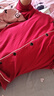 芬騰紅色睡衣秋冬情侶新款紅品結婚新婚純棉家居服男女大碼本命年套裝 曬單實(shí)拍圖