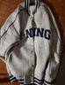 李寧外套男女春夏季復古衛衣運動(dòng)無(wú)帽棒球領(lǐng)開(kāi)衫AWDUF67 曬單實(shí)拍圖
