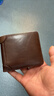 威納登錢(qián)包男士橫款真皮超薄2025新款皮夾簡(jiǎn)約牛皮駕駛證錢(qián)夾卡包一體男 咖啡色（復古頭層牛皮） 曬單實(shí)拍圖