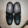 波圖蕾斯皮鞋男士英倫套腳商務(wù)休閑鞋輕便軟底樂(lè )福正裝鞋男 9526 黑色 41 曬單實(shí)拍圖