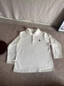 嘟嘟家兒童T恤學(xué)院風(fēng)春裝男童polo衫春款女童長(cháng)袖上衣寶寶衣服童裝洋氣 奶油白 男寶 100 曬單實(shí)拍圖