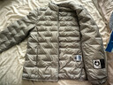 波司登（BOSIDENG）羽絨服鵝絨女士輕薄立領(lǐng)內膽外套商場(chǎng)熱賣(mài)同款B250131034 【700+蓬鵝絨】巖石灰-格雷系【卡碼拍大】 2XL 180/100A 體重約135-145斤 曬單實(shí)拍圖