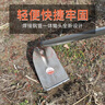 笠農種菜農用鋤頭除草鋤園藝鋤草工具 鋼片長(cháng)柄鋤頭 鋼柄12公分條鋤 曬單實(shí)拍圖