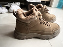 他她（TATA）男鞋2026春季加絨時(shí)裝靴百搭保暖工裝靴新款靴子QJS01DD5 卡其色 42 曬單實(shí)拍圖