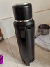 蘇泊爾保溫壺不銹鋼大容量熱水瓶便攜暖水壺車(chē)載戶(hù)外旅行壺 儒雅黑 2.5L 【帶茶濾、背帶】 曬單實(shí)拍圖