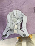 usbeesbaby清涼一夏嬰兒背帶M坐姿護髖四季通用透氣網(wǎng)面外出抱娃神器 銀漸灰冰絲棉JDQ 曬單實(shí)拍圖
