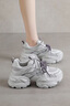 星期六老爹鞋女款2026新款春季爆款小個(gè)子厚底增高鞋子透氣網(wǎng)面運動(dòng)鞋女 銀色 【跟高6.5CM】 37 (235mm) 標準碼 曬單實(shí)拍圖