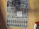 京選（JERXUN）53件棘輪套筒扳手修汽車(chē)工具箱套裝家用小飛棘輪快速扳手套筒組套 曬單實(shí)拍圖