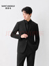 報喜鳥(niǎo)西服套裝男裝【吳磊明星同款】ONE系列商務(wù)羊毛抗皺易打理西裝 黑色 50 B(180/104) /請備注腰圍或褲子 曬單實(shí)拍圖