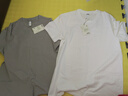 蕉下（beneunder）短袖T恤男士棉感寬松休閑透氣耐洗夏季男裝CT006 霜奶白 L 曬單實(shí)拍圖