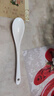 品來(lái)運（pinlaiyun）純白骨瓷咖啡勺咖啡具茶具配套攪拌勺甜點(diǎn)勺陶瓷調羹 骨瓷咖啡勺 1支 曬單實(shí)拍圖