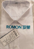 羅蒙短袖襯衫男士純色商務(wù)休閑職業(yè)正裝工裝外套白襯衣男裝 曬單實(shí)拍圖