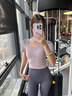 雪茜曼瑜伽服女2026新款速干上衣夏季高級感可外穿普拉提健身帶胸墊短袖 曬單實(shí)拍圖