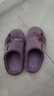 回力棉拖鞋男秋冬季燈芯絨居家鞋女中國風(fēng)防滑家用情侶款加絨保暖拖鞋 紫色 38-39 【標準碼】 曬單實(shí)拍圖