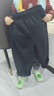 嘟嘟家寶寶褲子舒適春季兒童彎刀衛褲春款男童長(cháng)褲女童休閑褲 藏青色120 曬單實(shí)拍圖