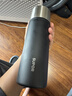 蘇泊爾（SUPOR）保溫保冷杯男女款大容量316L不銹鋼水杯茶水分離便攜泡茶杯子禮物 550mL-曜石黑 曬單實(shí)拍圖