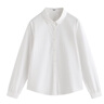 茵曼簡(jiǎn)約通勤長(cháng)袖襯衫女2026秋季職業(yè)百搭寬松休閑白襯衣米白色M 曬單實(shí)拍圖