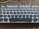 前行者（EWEADN）V30機械手感鍵盤(pán)104鍵有線(xiàn)朋克鍵帽高顏值男女生電競游戲辦公打字筆記本電腦吃雞外設 霧透冰川藍 曬單實(shí)拍圖